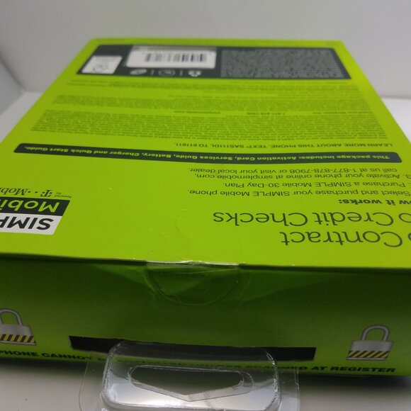 Simple Mobile Samsung Galaxy A01 4G LTE Prepaid Smartphone Black 16GB - Picture 5 of 7